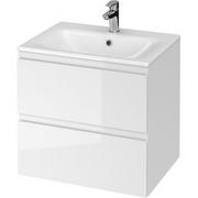 Szafki łazienkowe - Zestaw Cersanit Moduo umywalka z szafką 60 cm zestaw meblowy biały S801-314-ECO - miniaturka - grafika 1