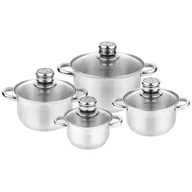 Zestawy garnków i patelni - Zestaw garnków nierdzewnych Pablo z termometrem 8-elementów - miniaturka - grafika 1