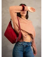 Torebki damskie - Fritzi aus Preußen Skórzana torebka "Gimmy Sky" w kolorze czerwonym - 32 x 24 x 6 cm - miniaturka - grafika 1