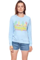 Bluzy damskie - BLUZA WRANGLER DAMSKA SWEATER CERULEAN W6077IEVT 112130443 - Wrangler - miniaturka - grafika 1