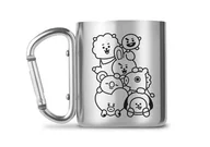 Kubki - Kubek GBEYE, BT21 Pile Up, srebrny, 240 ml - miniaturka - grafika 1