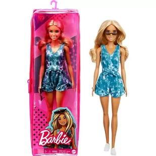 Barbie Fashionistas Lalka - Niebieski kombinezon tie-dye - Lalki dla dziewczynek - miniaturka - grafika 1