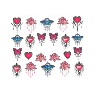 Ozdoby do paznokci - Naklejki wodne do paznokci BN Nr 1186 - miniaturka - grafika 1