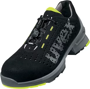 Uvex 1 buty robocze S1 – buty ochronne dla kobiet/mężczyzn – limonkowe/czarne, Czarny Limetka, 48 EU - Obuwie robocze - miniaturka - grafika 1