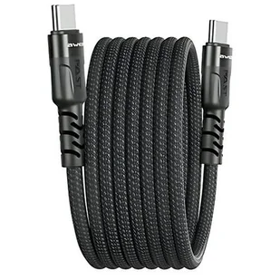 Kabel USB Typ-C - USB Typ-C AWEI CL-166T Czarny - Kable USB - miniaturka - grafika 1