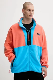 Columbia bluza polarowa Backbowl II Full Zip Fleece kolor niebieski gładka 2090851 - Bluzy męskie - miniaturka - grafika 1