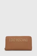 Portfele - Love Moschino portfel damski kolor brązowy - miniaturka - grafika 1