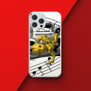 Etui Groot 004 Marvel Nadruk częściowy Przeźroczysty Producent: Samsung, Model: S23 ULTRA - Etui i futerały do telefonów - miniaturka - grafika 1