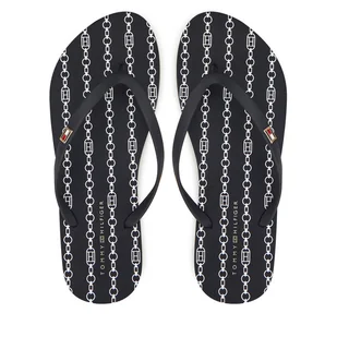 Japonki Tommy Hilfiger FW0FW08518 Granatowy - Klapki i japonki damskie - miniaturka - grafika 1