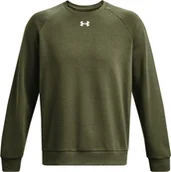 Bluzy męskie - Bluza męska Under Armour Rival Fleece Crew khaki 1379755 390-2XL - miniaturka - grafika 1