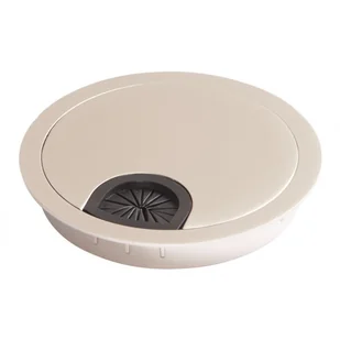 PRZEPUST KABLA OKRĄGŁY 80MM METALOWY MAT CHROM KD-80/MAT CHROM AMIX - Meble modułowe i akcesoria - miniaturka - grafika 1