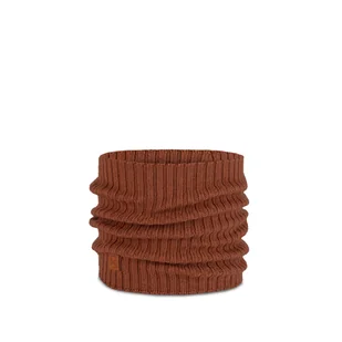 Komin BUFF KNITTED NECKWARMER COMFORT NORVAL 124244.330.10.00 – Brązowy - Apaszki i szaliki damskie - miniaturka - grafika 1