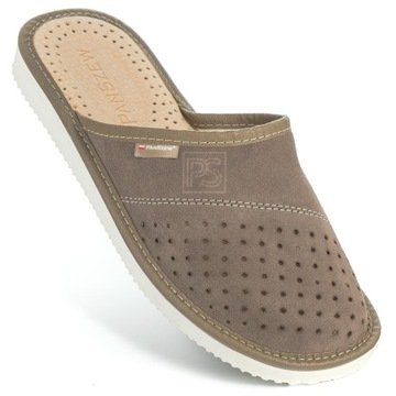 Kapcie Męskie Skórzane Pantofle Góralskie Laczki Domowe 40-46 PanSzew