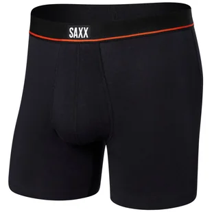 Bokserki Saxx Non-Stop Stretch Cotton Boxer Brief Fly Rozmiar: XL / Kolor: czarny - Majtki męskie - miniaturka - grafika 1