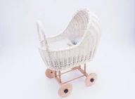 Wózki dla lalek - Wnuk Wózek dla lalek biały Klasyczny/50cm - miniaturka - grafika 1