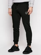 Spodnie męskie - Jack&Jones Spodnie dresowe Gordon 12165322 Czarny Regular Fit - miniaturka - grafika 1