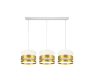 Lampy sufitowe - Żyrandol na lince MILO 3xE27/60W/230V złoty - miniaturka - grafika 1