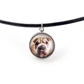 Naszyjniki - Shar Pei - naszyjnik zawieszka z twoim zdjęciem, handmade, ręcznie wykonana biżuteria marki Art-Dog - miniaturka - grafika 1