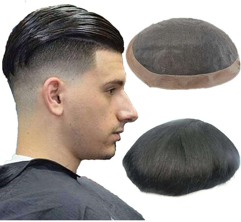 Peruka męska z ludzkich włosów N.L.W.