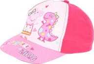 Czapki dla dzieci - Peppa Pig Cap - Kolorowa czapka dziecięca z uroczym motywem Świnki Peppy, 100% bawełna, różowa - miniaturka - grafika 1