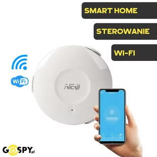 Czujnik Zalania Wody z Sondą Wi-Fi SMART HOME Neo Tuya - Systemy inteligentnych domów - miniaturka - grafika 1