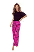 Piżamy damskie - ELdar Gladys Piżama amarant/pantera S - miniaturka - grafika 1