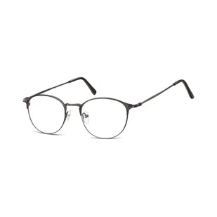 Lenonki okrągłe Okulary oprawki optyczne 933G czarne - Okulary korekcyjne, oprawki, szkła - miniaturka - grafika 1
