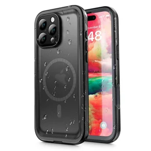 Etui IPHONE 16 PRO MAX Tech-Protect ShellBox MagSafe IP68 czarne - Etui i futerały do telefonów - miniaturka - grafika 1