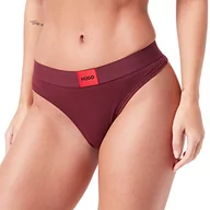 Majtki damskie - HUGO Thong Red Label Stringi damskie, Dark Purple501, XS - miniaturka - grafika 1
