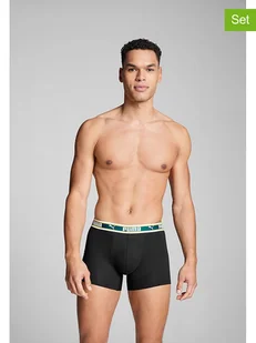 Puma Bokserki (2 pary) w kolorze czarno-zielonym - Majtki męskie - miniaturka - grafika 1