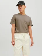 Koszulki męskie - Jack & Jones Koszulka w kolorze jasnobrązowym - miniaturka - grafika 1