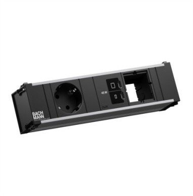 Listwa zasilająca Bachmann BACHMANN CONI 1xCEE7/3, 1xUSB C/C 45 W, 1xCM L 0,2 m