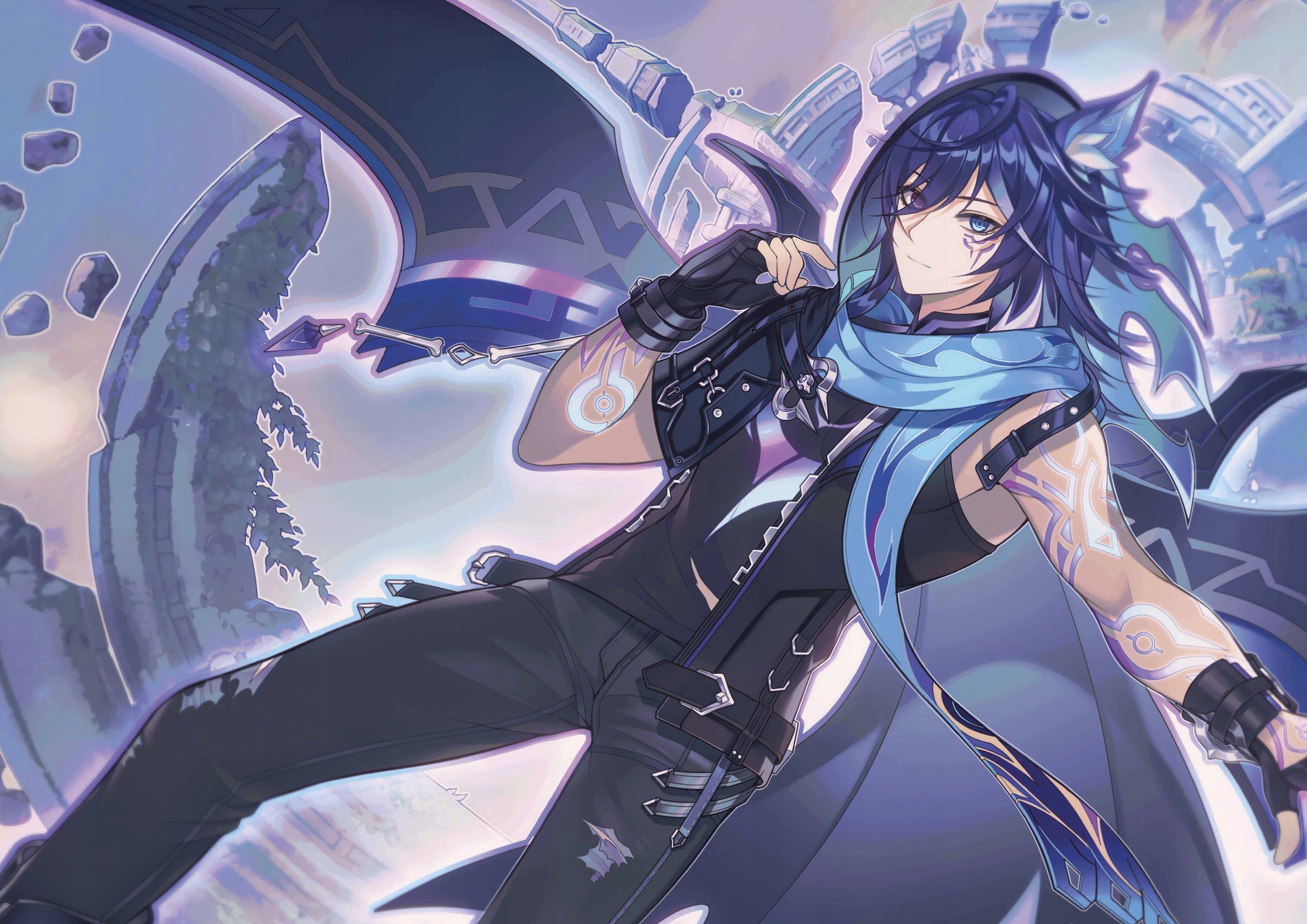 Plakat A3 Genshin Impact Anime Gra Ororon