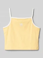 Koszulki dla dziewczynek - Top na ramiączkach o kroju slim fit z mieszanki bawełny - miniaturka - grafika 1