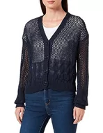 Swetry damskie - TILDEN Damski sweter z dzianiny o szerokich oczkach 39431320, granatowy, L, morski, L - miniaturka - grafika 1