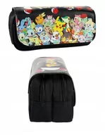 Piórniki - Piórnik POKEMON młodzieżowy Szkolny Przedszkolny dwukomorowy - Czarny 1 - miniaturka - grafika 1