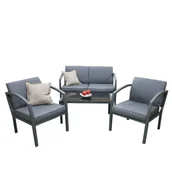 Meble ogrodowe - Zestaw BELLARIA LOUNGE - aluminiowy zestaw ogrodowy - miniaturka - grafika 1