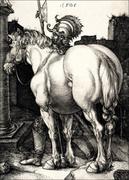Plakaty - Galeria Plakatu, Plakat, The Large Horse, Albrecht Durer, 50x70 cm - miniaturka - grafika 1