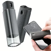 Środki i akcesoria czyszczące do komputerów - Zestaw czyszcz��cy do telefonu przeno��ny czy��cik do ekran��w zestaw 2w1 szary - miniaturka - grafika 1