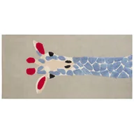 Dywany dla dzieci - Dywan dziecięcy bawełniany motyw żyrafy 80 x 150 cm wielokolorowy SAKUBO - miniaturka - grafika 1