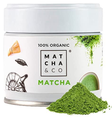 Matcha i CO - 100% Organiczna Zielona Herbata Matcha 30g [Gatunek Ceremonialny] z Japonii. Naturalna Herbata w Proszku (30)