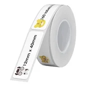 Drukarki kart i etykiet - Etykiety Termiczne Niimbot naklejki 12x40 mm, 160 szt - miniaturka - grafika 1