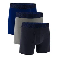 Majtki męskie - Męskie Bokserki UNDER ARMOUR M UA PERF COTTON 6IN 1383889-410 – Wielokolorowy - miniaturka - grafika 1