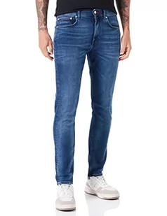 Tommy Hilfiger Męskie spodnie jeansowe Houston Pstr Corley Ind, Corley Indigo, 32W / 36L - Spodenki męskie - miniaturka - grafika 1