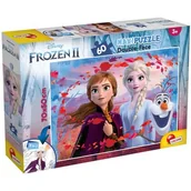 Puzzle - Lisciani Puzzle dwustronne 60el Maxi Frozen 2 72286 - miniaturka - grafika 1