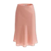Spódnice - Spódnica damska Guess Claire midi różowa satynowa-S - miniaturka - grafika 1