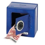 Skarbonki - Niebieska skarbonka - metalowy sejf - miniaturka - grafika 1