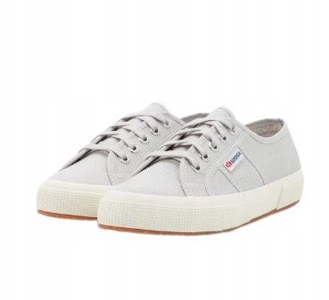 SUPERGA TRAMPKI DAMSKIE SZNUROWANE SZARE NISKIE 36 TLB