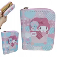 Portfele - 2 x Uroczy Portfel Młodzieżowy Dziecięcy KUROMI SANRIO MELODY RÓŻOWY NA ZAM - miniaturka - grafika 1