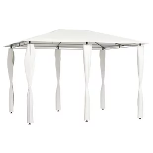 vidaXL Altana z pokryciem słupków 3x4x2,6 m, kremowa, 160 g/m - Altany ogrodowe - miniaturka - grafika 1
